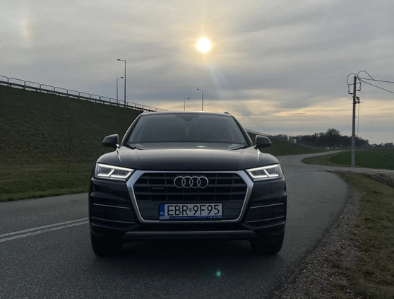 Audi Q5 cena 123900 przebieg: 100738, rok produkcji 2018 z Brzeziny małe 667